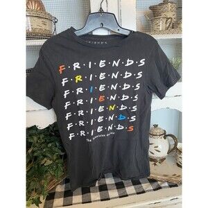 Vintage Black F.R.I.E.N.D.S T-Shirt - Small